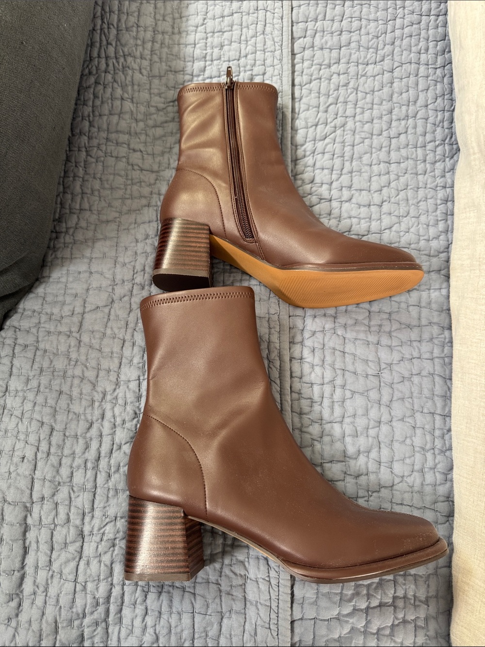 Steve Madden Women's Brown Mid-Heel Ankle Boots - Never Worn
